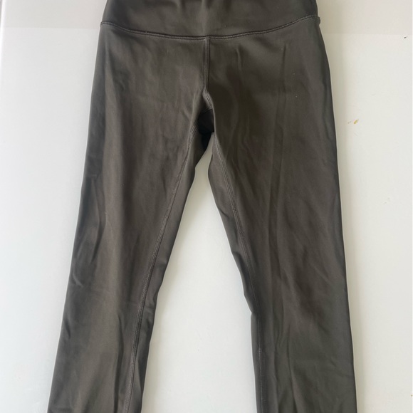 Olive Green Hawaii Islands RARE Wunder Under Lululemon Leggings Aloha - Picture 3 of 5